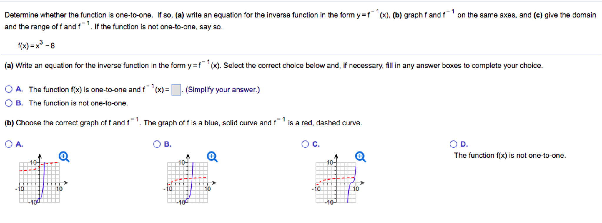 Solved Determine Whether The Function Is One To One If S Chegg Com