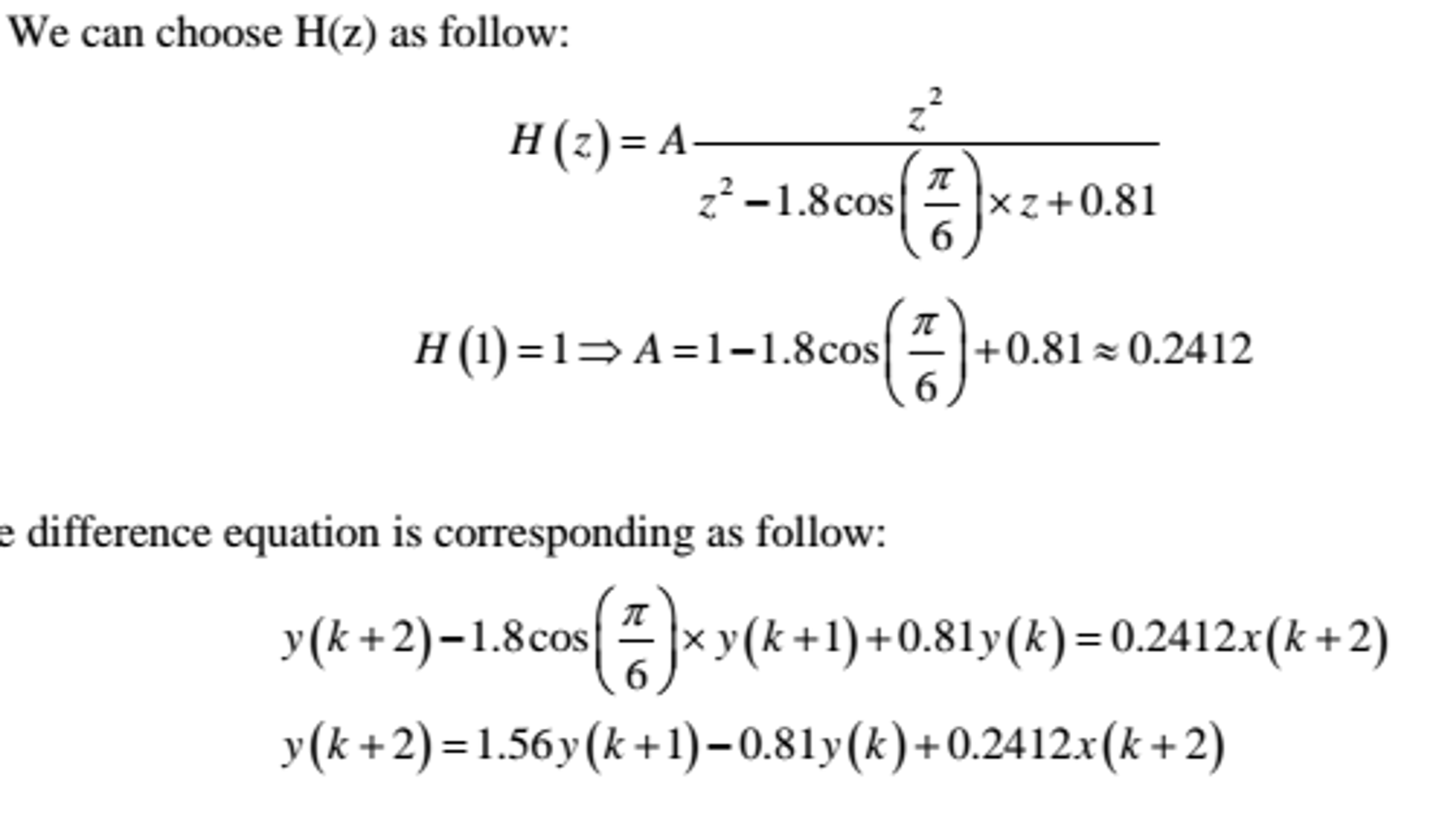 Solved Find The Transfer Function And The Difference Chegg Com