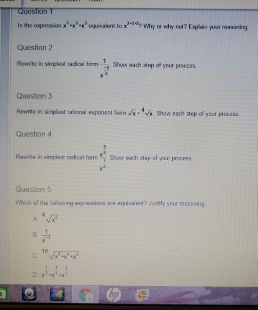Question 1 Is The Expression X X X Eqivalent To X Chegg 