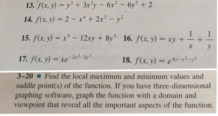 Solved F X Y Y 3 3x 2y 6x 2 6y 2 2 F X Y Chegg Com