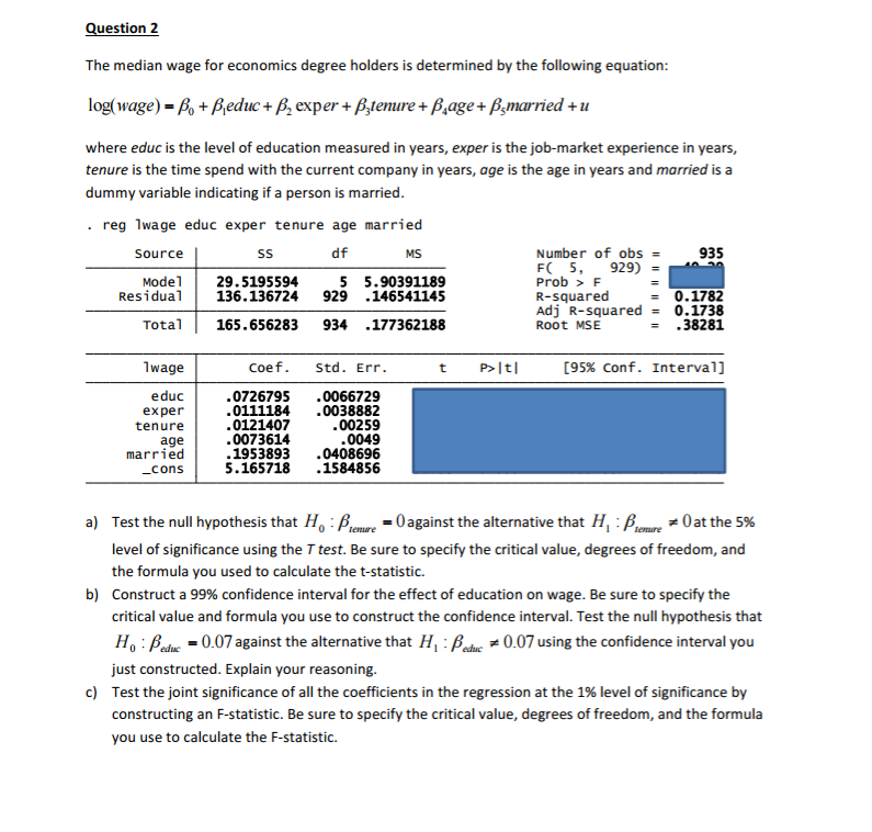 Solved The Median Wage For Economics Degree Holders Is De