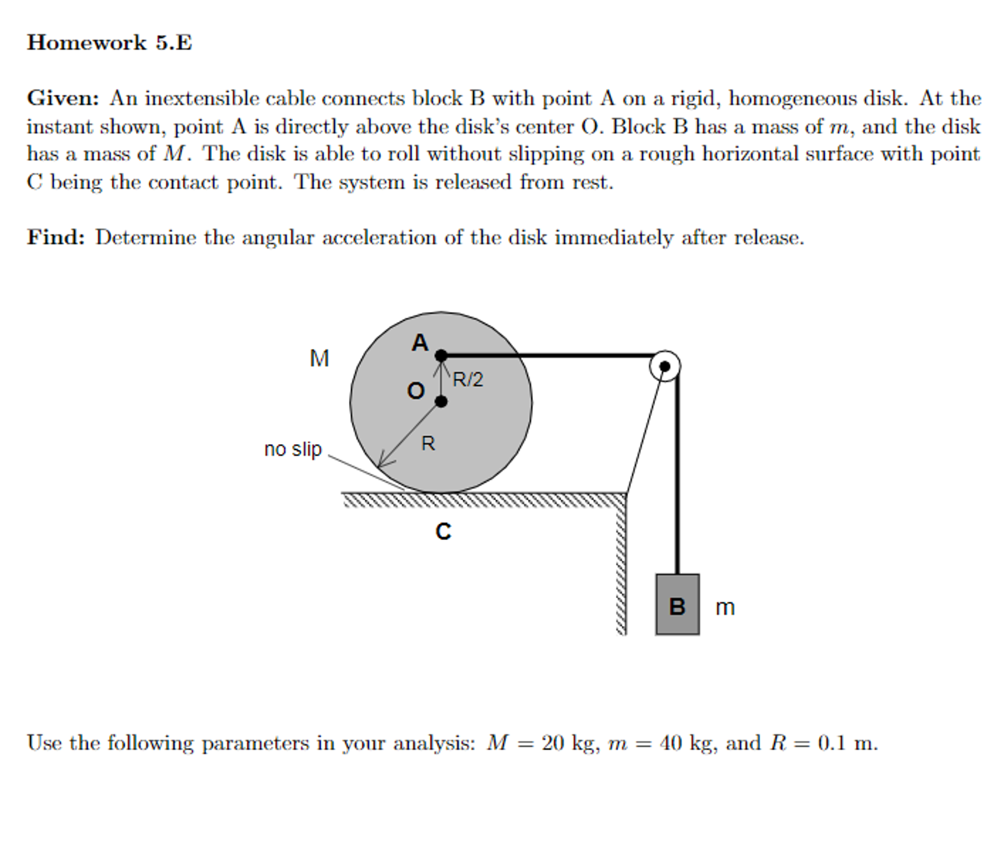 Solved An Inextensible Cable Connects Block B With Point