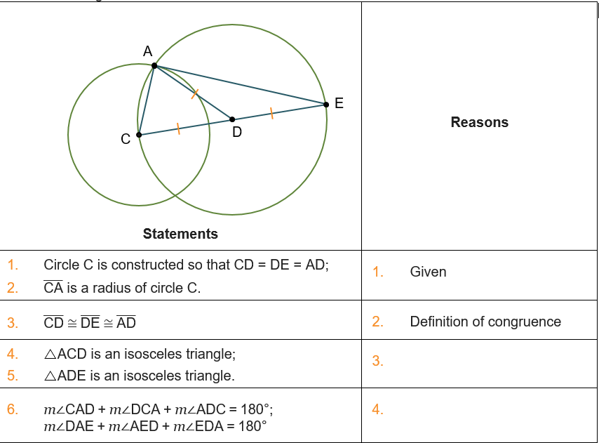 Construction of Tangent to a Circle Procedure (Geometry)