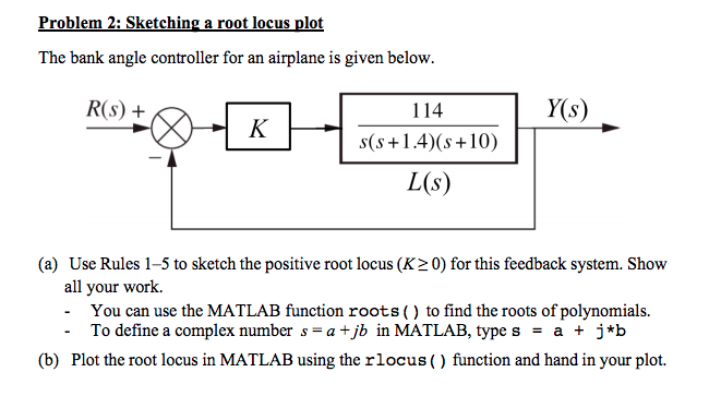 Solved Problem 2 Sketching A Root Locus Plot The Bank An