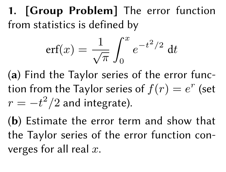 The-Error-Function-From-Statistics-Is-Defined-By-E-...