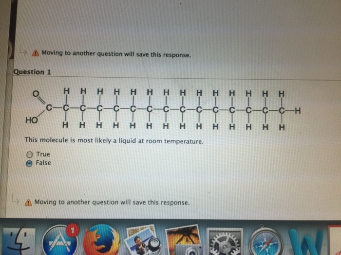 Solved This Molecule Is Most Likely A Liquid At Room Temp