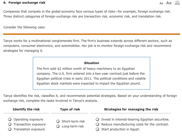 Solved Foreign Exchange Risk Companies That Compete In Th - 