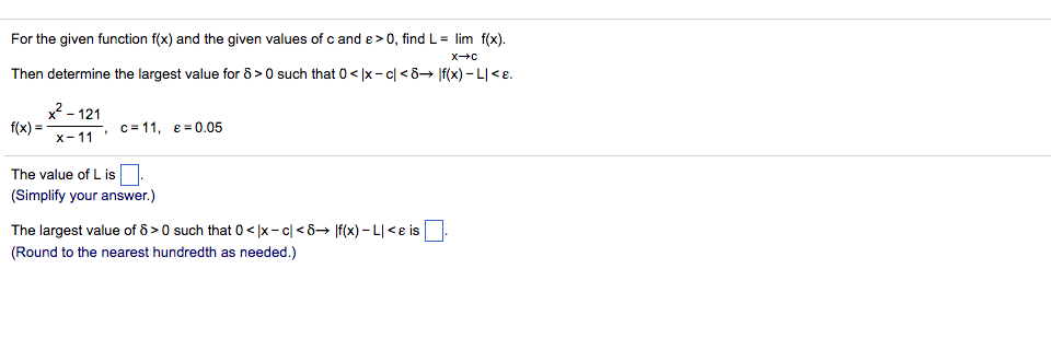 Solved For The Given Function F X And The Given Values O Chegg Com