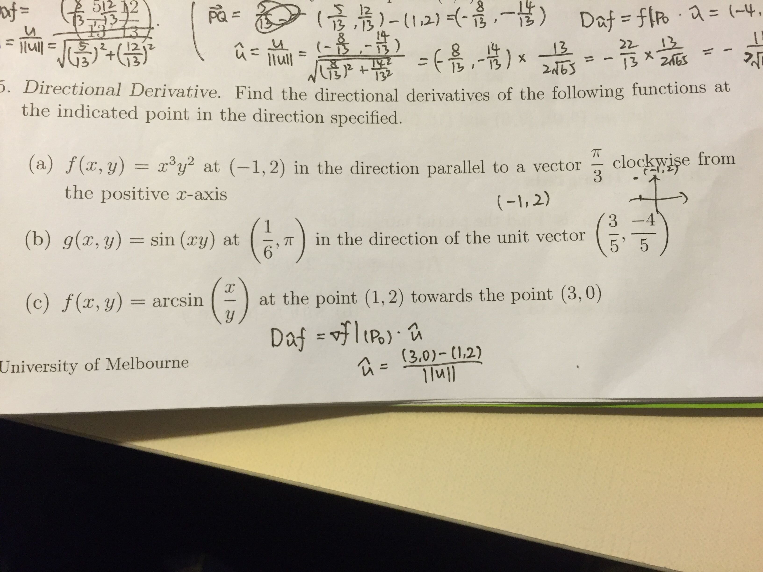 Solved Directional Derivative Find The Directional Deriv Chegg Com