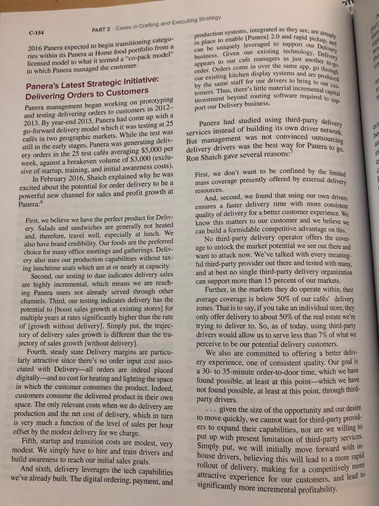 Panera bread company in 2015 case study picture