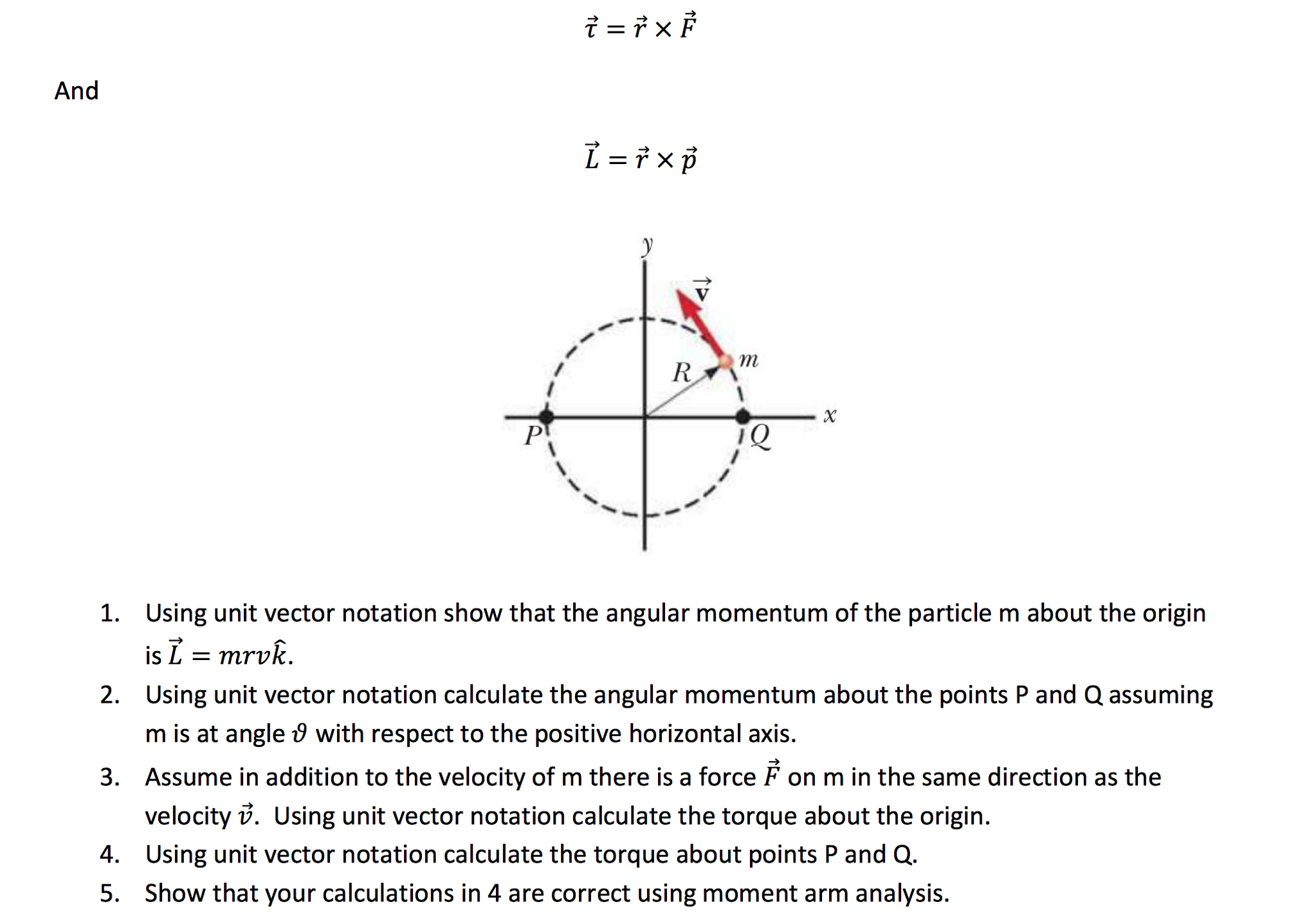 Solved using unit vector notation show that the angular chegg