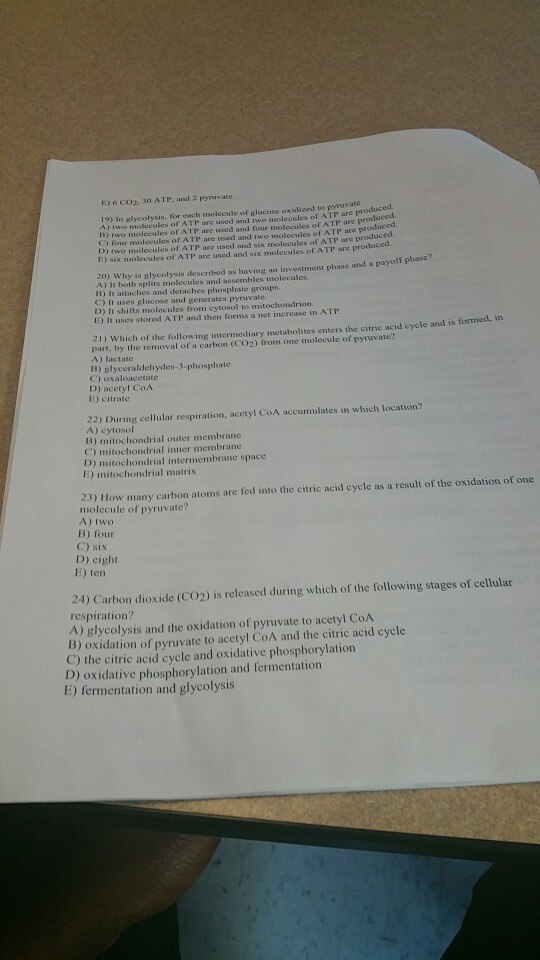 Question: In glycolysis, for each molecule of glucose oxidized to. Two molecules of ATP are used and two mo...