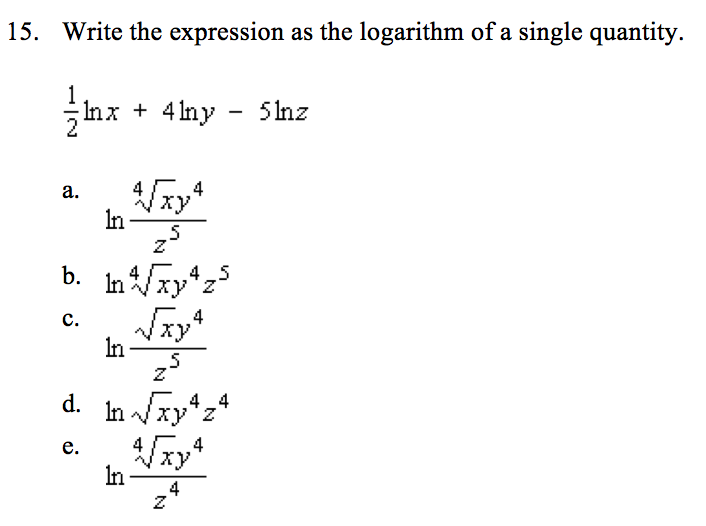 Solved Write The Expression As The Logarithm Of A Single Chegg Com