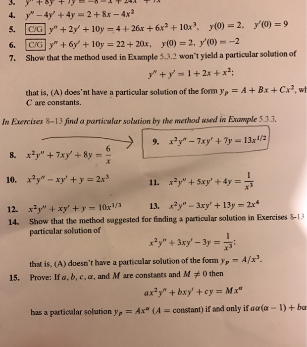 Solved Y 4y 4y 2 8x 4x 2 Y 2y 10y 4 Chegg Com