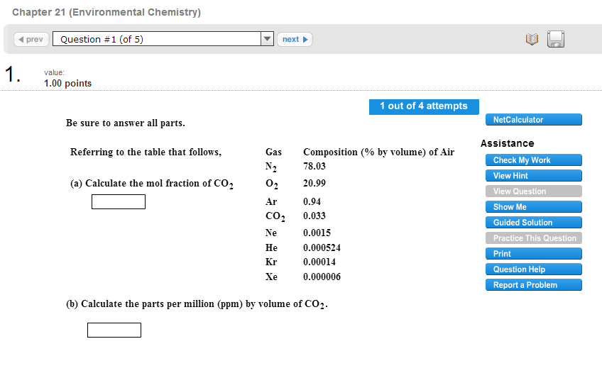 how to calculate ppm from mol