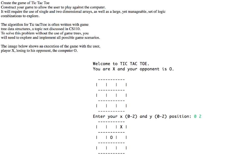 Game tree of Tic-Tac-Toe with the possible combinations of the