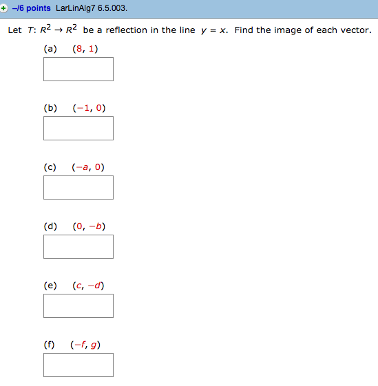 Solved Let T R2 R2 Be A Reflection In The Line Chegg Com