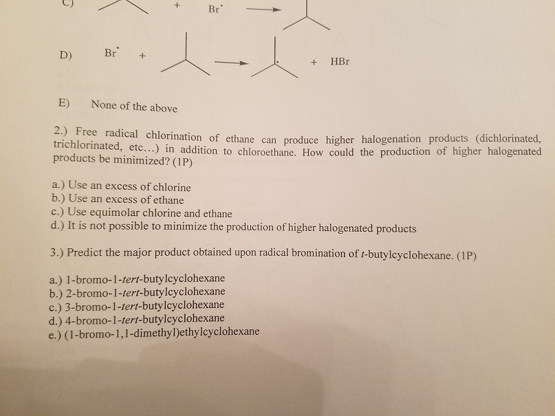 free radical chlorination free radical chlorination
