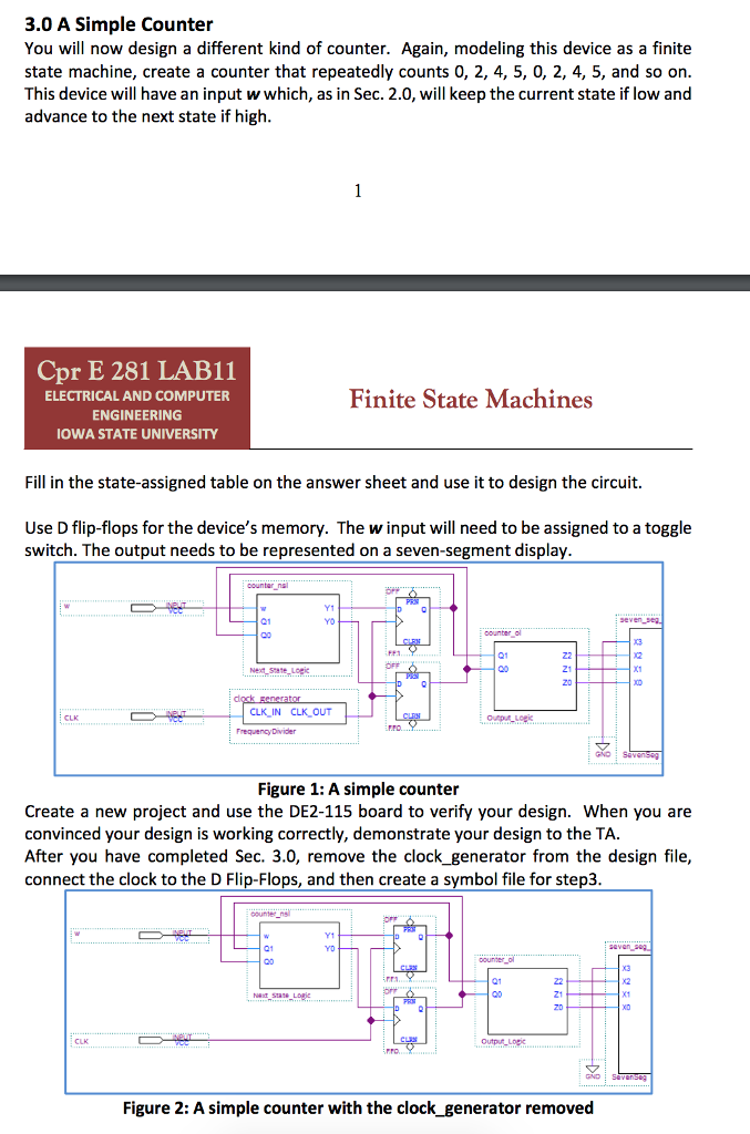Counter view section on homework image