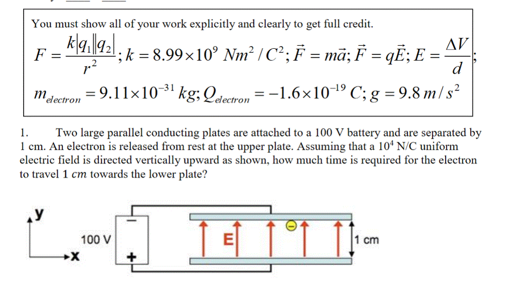 Solved F K Q 1 Q 2 R 2 K 8 99 Times 10 9 Nm 2 C 2 Chegg Com