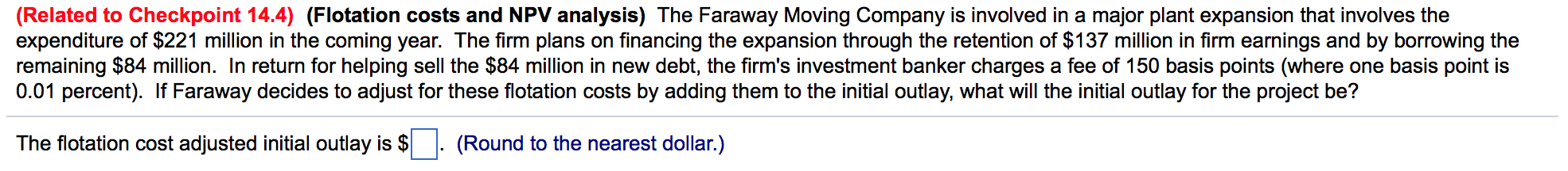 Solved The Faraway Moving Company Is Involved In A Major Chegg Com