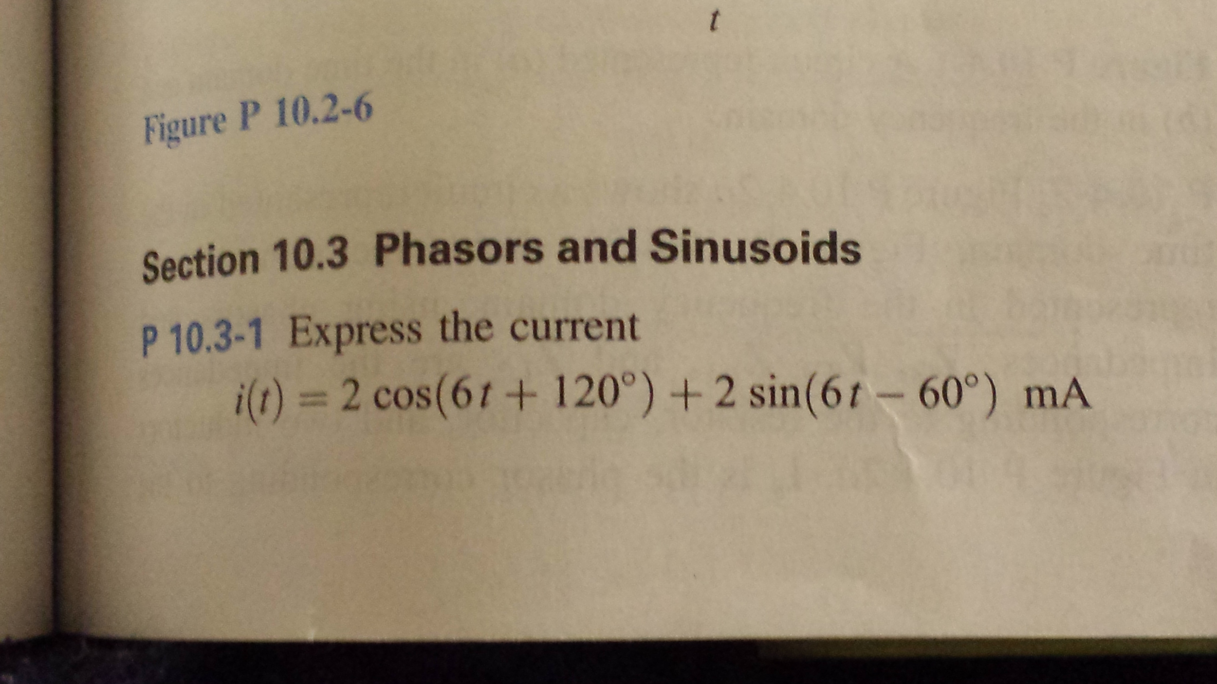 Solved In The General Form I T Acos Omega T Theta Ma Chegg Com