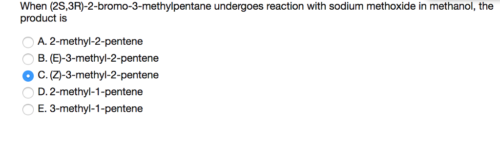 Question & Answer: When (1R,2R)-1-bromo-2-methylcyclohexane is heated with sodium methoxide in methanol,..... 1