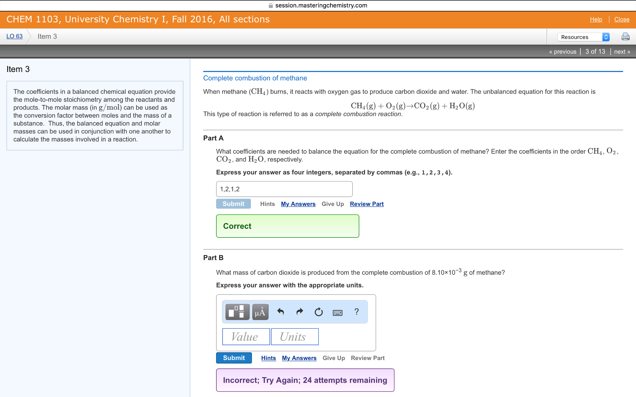 The Coefficients In A Balanced Chemical Equation Chegg 