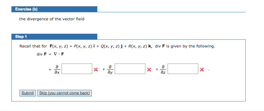 Solved The Divergence Of The Vector Field Recall That For Chegg Com