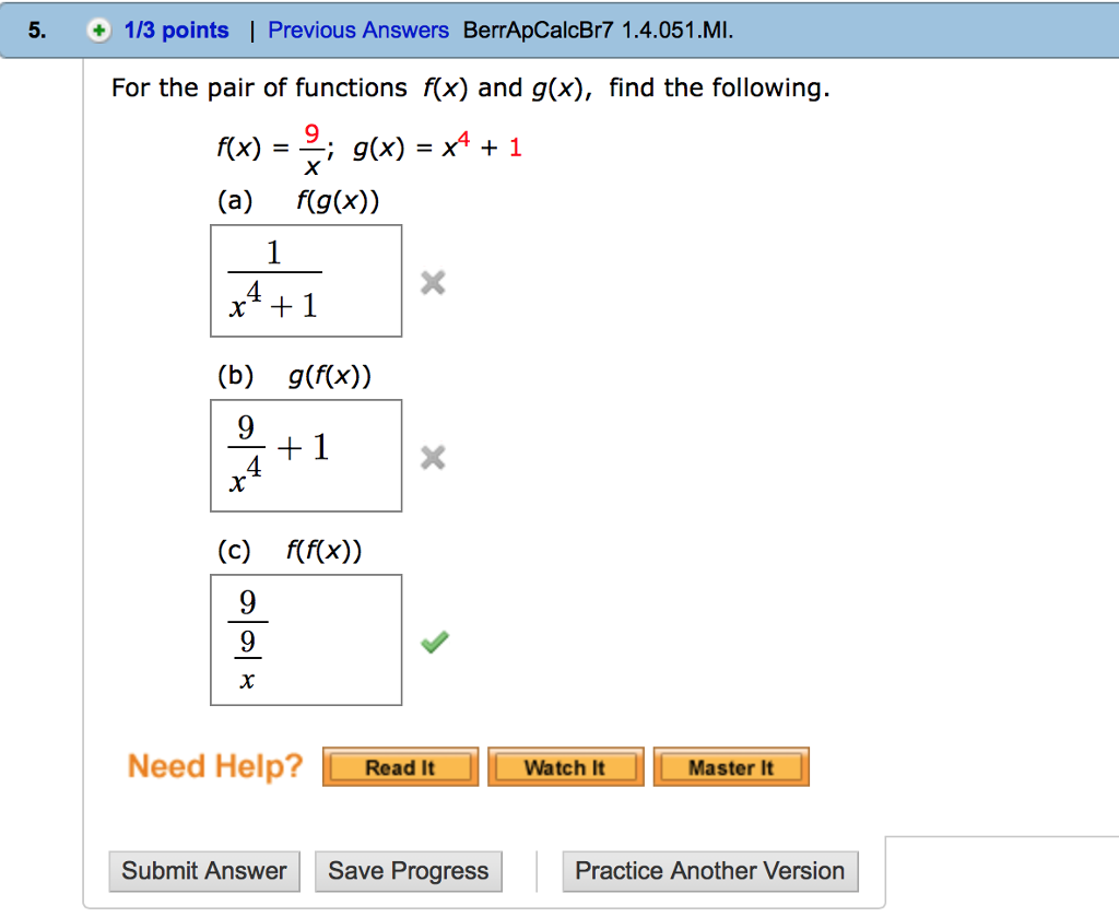Solved For The Pair Of Functions F X And G X Find The Chegg Com