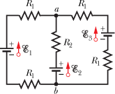 In Fig. 27-54, the resistances are R1 = 1.0 ? and