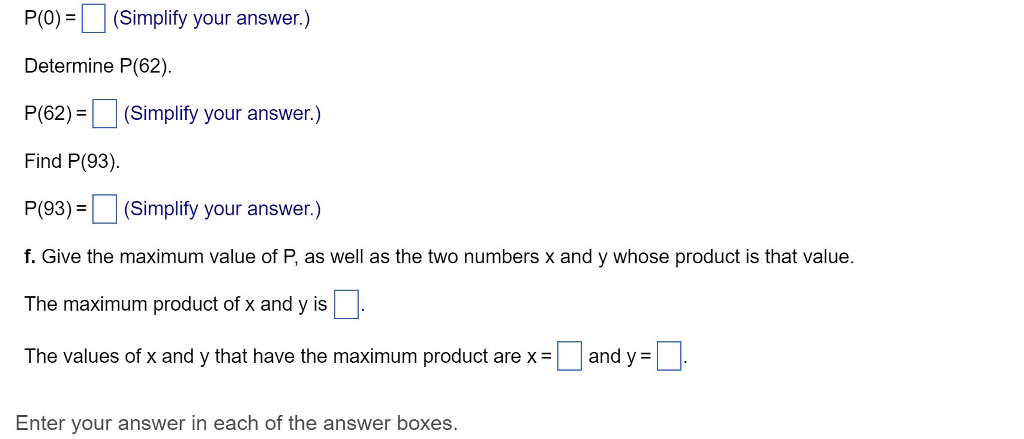 Solved Find Nonnegative Numbers X And Y That Satisfy The Chegg Com