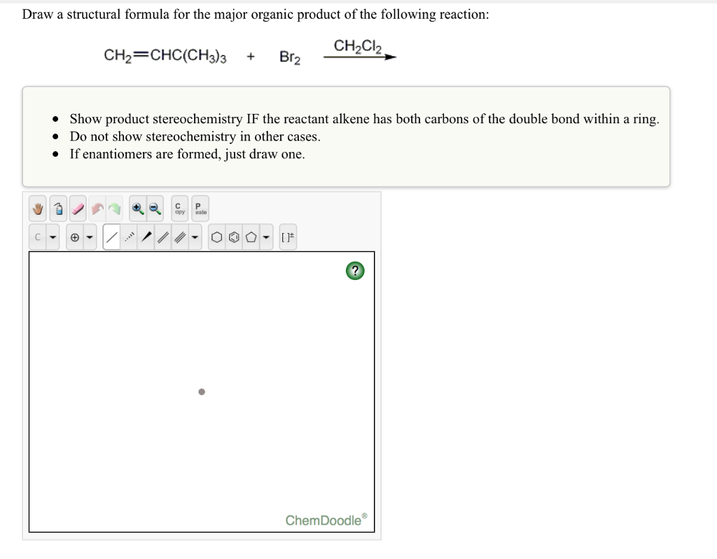 Solved Draw A Structural Formula For The Intermediate In