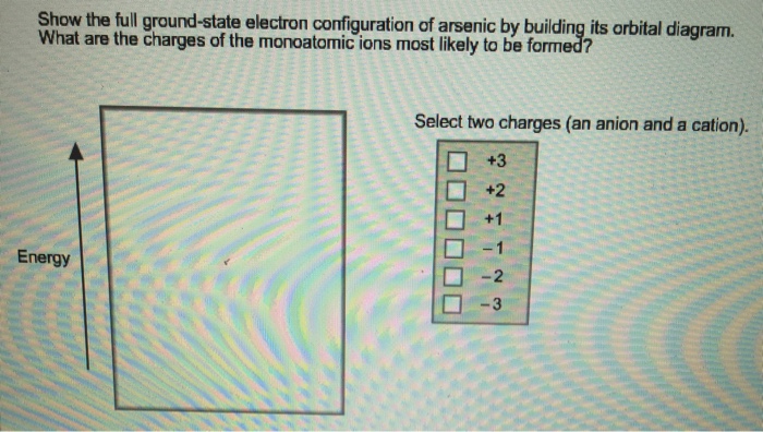 complete orbital diagram for arsenic