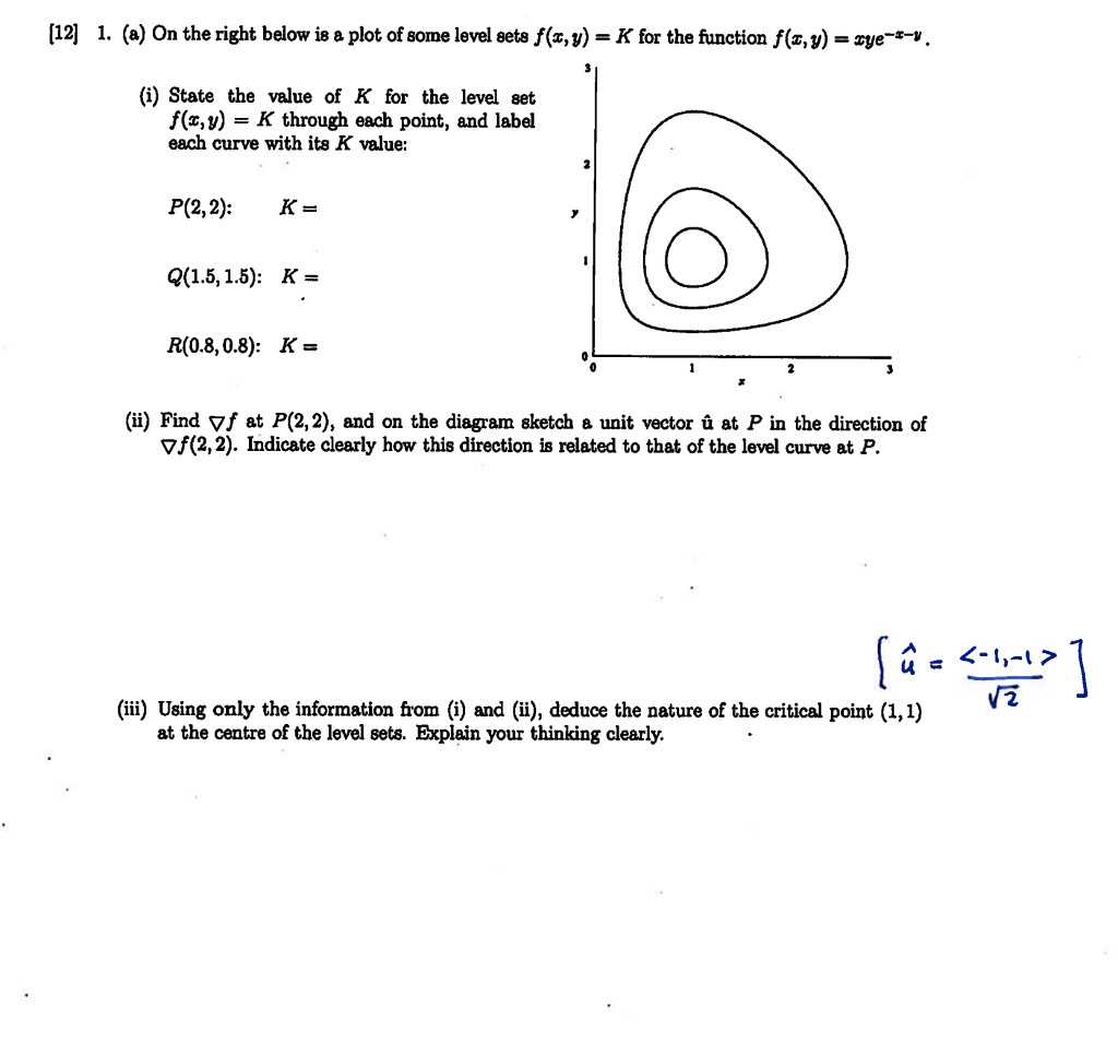 Solved 12 1 A On The Right Below I8 A Plot Of Some L Chegg Com