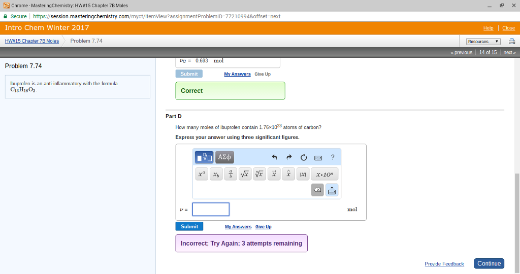 Chrome Master Ingchemistry Hw 15 Chapter 7b Moles Chegg 