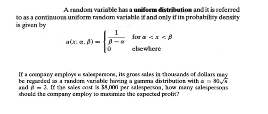 Solved: A Random Variable Has A Uniform Distribution And I... | Chegg.com