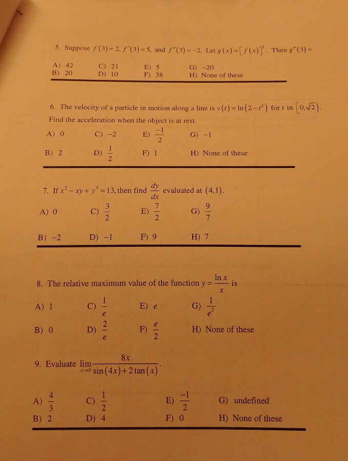 Solved 5 Suppose F 3 2 3 5 And F 3 2 Let G X S Chegg Com