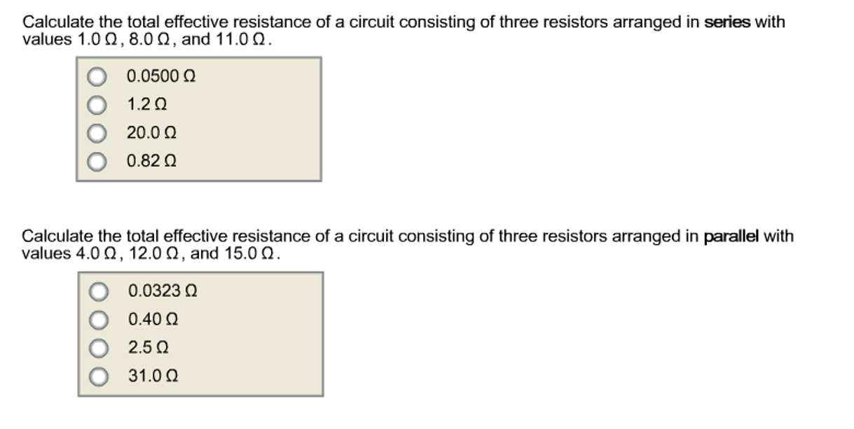 Solved Calculate The Total Effective Resistance Of A Circ