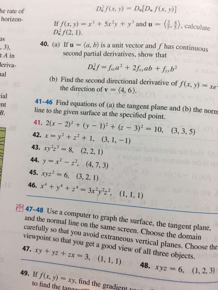 Solved D F X Y Du Du F X Y He Rate Of Horizon If Chegg Com