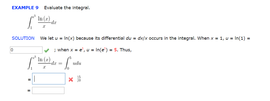 Solved Example 9 Evaluate The Integral In R Dx Solutio Chegg Com