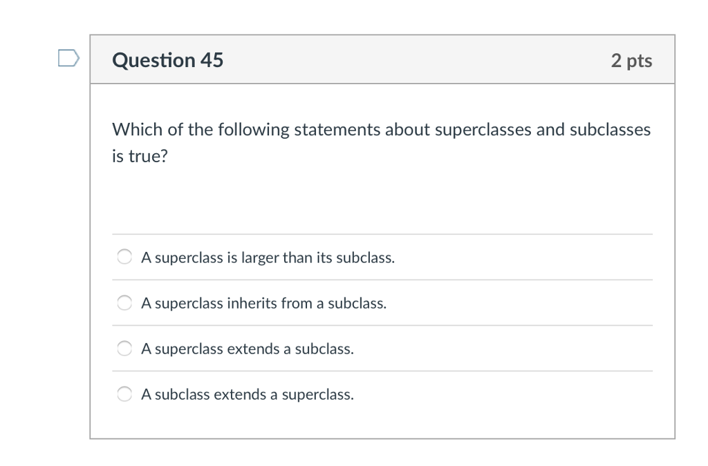 Solved: Java Quiz Choose The Correct Answer To Each Questi... | Chegg.com