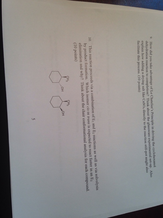 Solved How Did You Take Advantage Of Le Chatelier S Princ