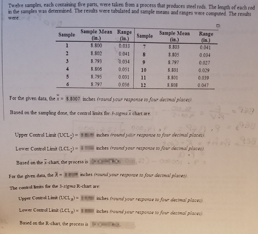 Twelve ... Containing T Each Samples, Parts, Five Solved: Were