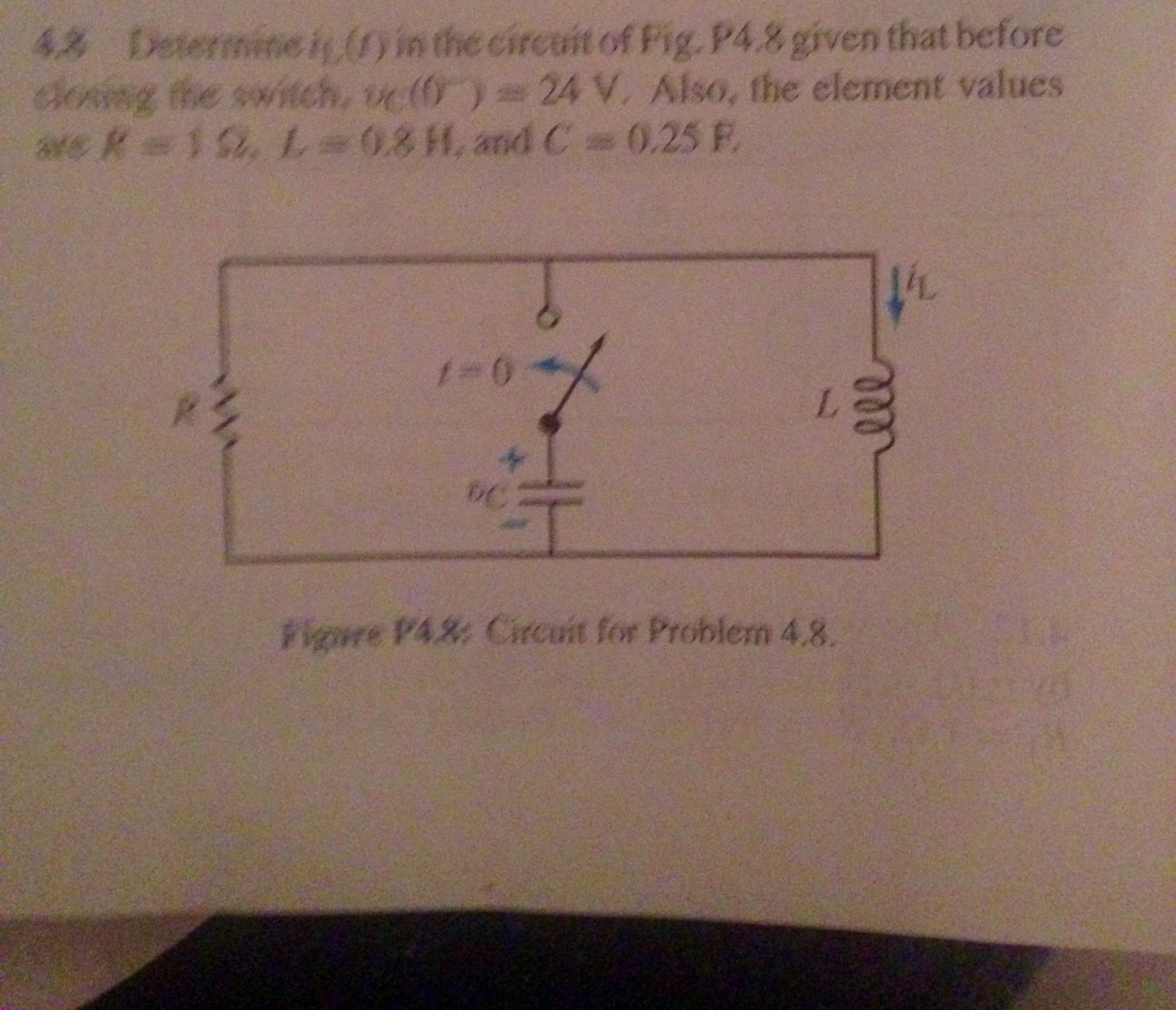 Solved Determine Il T In The Circuit Of Fig P4 8 Given Chegg Com