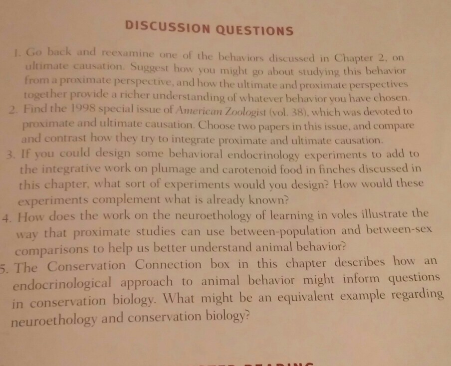 DISCUSSION QUESTIONS l. Go back and reexamine one of 