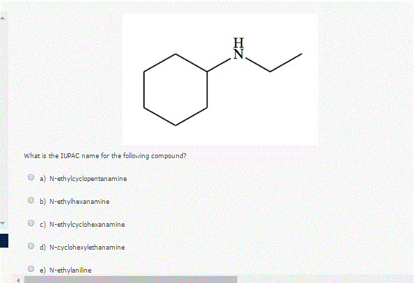 Solved What Is The Iupac Name For The Following Compound Chegg Com
