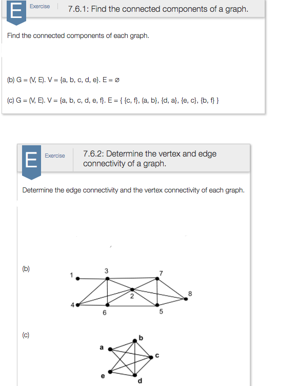 Discrete Structures Graph Connectivity Please Chegg Com