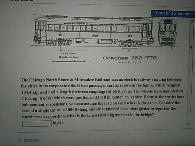 Solved The Chicago North Shore & Milwaukee Railroad was an