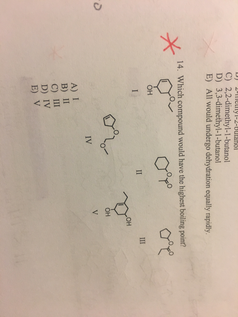 Solved Which Compound Would Have The Highers Boiling Point? | Chegg.com Solved Which Compound Would Have The Highers Boiling Point? | Chegg.com